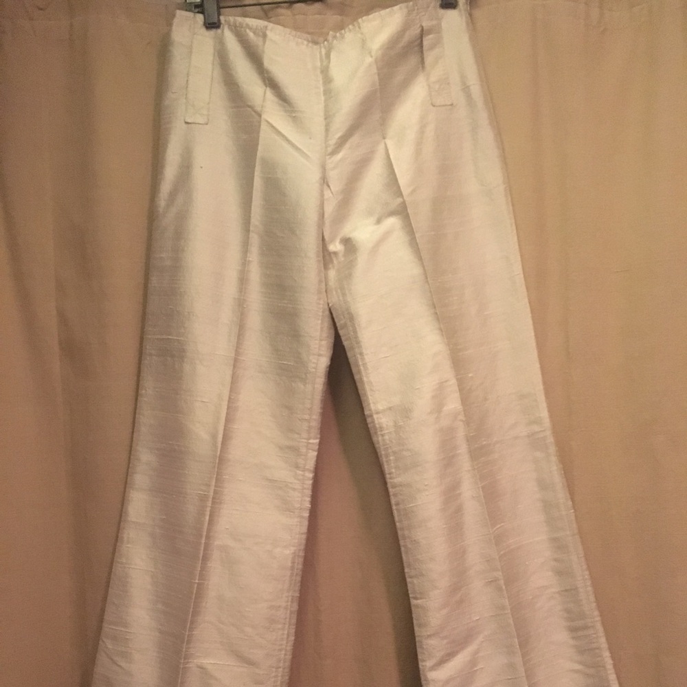 D exterior Italian classy pearl white pants